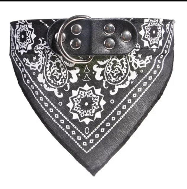 SUPREPET Cute Adjustable Small Dog Collars Puppy Pet Slobber Towel Outdoor Cat Collar Print Scarf  Design Dog Collar Neckerchief