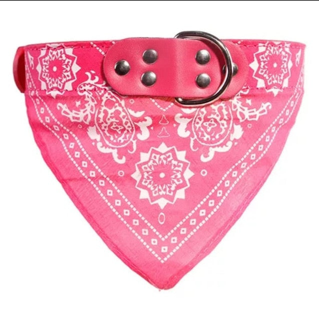 SUPREPET Cute Adjustable Small Dog Collars Puppy Pet Slobber Towel Outdoor Cat Collar Print Scarf  Design Dog Collar Neckerchief