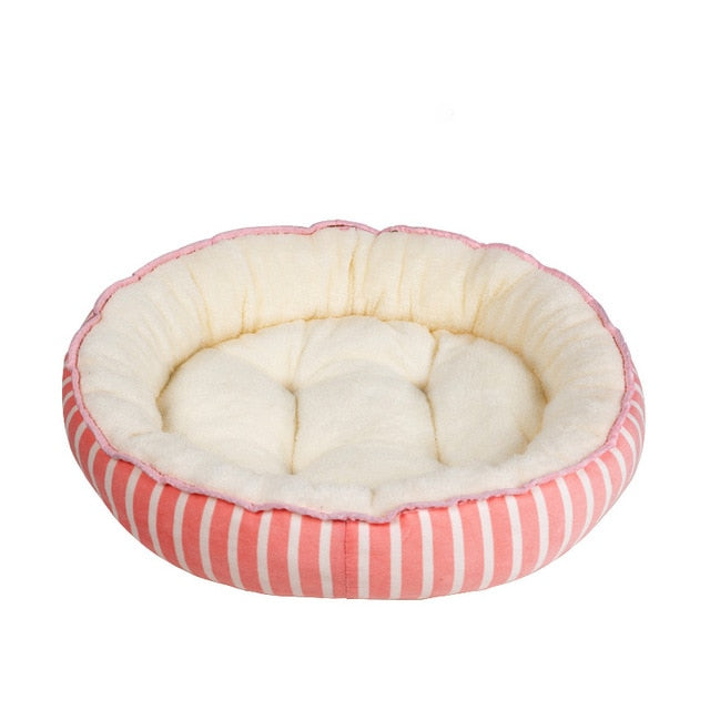 Dog Bed Warming Kennel Washable Pet Floppy Extra Comfy Plush Rim Cushion and Nonslip Bottom dog beds for large  small dogs House