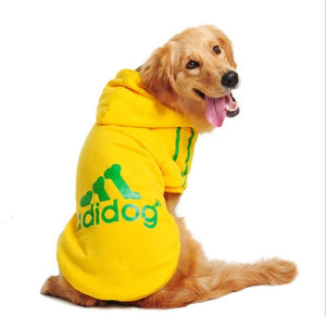 Casual Autumn Winter Hoodie Outfit Adidog Pet Dog Clothes Warm Hoodie Coat Clothes Jacket Pet Dog Cloth Fashion  Dog Pets Coats