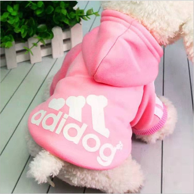 Casual Autumn Winter Hoodie Outfit Adidog Pet Dog Clothes Warm Hoodie Coat Clothes Jacket Pet Dog Cloth Fashion  Dog Pets Coats