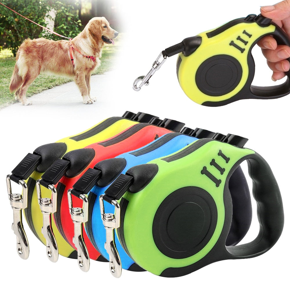 3M/5M Retractable Dog Leash Automatic Flexible Dog Leash Dogs Cat Traction Rope Leashes For Small Medium Dogs Pet Products