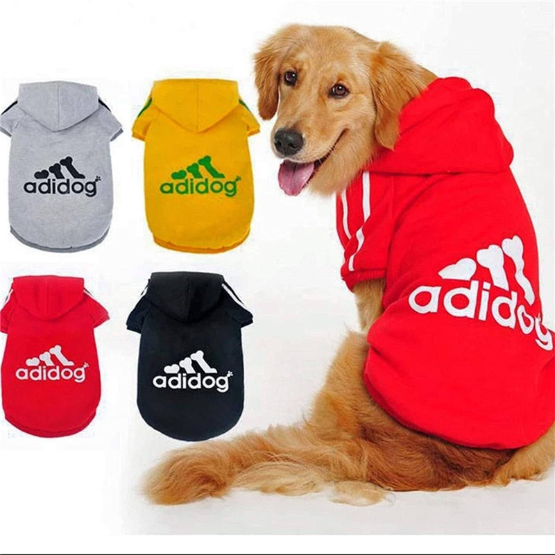 Casual Autumn Winter Hoodie Outfit Adidog Pet Dog Clothes Warm Hoodie Coat Clothes Jacket Pet Dog Cloth Fashion  Dog Pets Coats