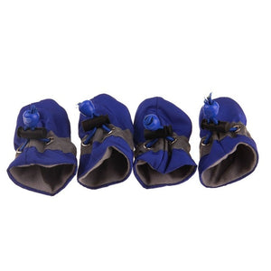 4pcs Antiskid Puppy Shoes Soft-soled Pet Dog Shoes Waterproof Small Dog Prewalkers Soft Pet Products Supplies Pet Paw Care New