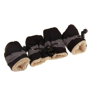 4pcs Antiskid Puppy Shoes Soft-soled Pet Dog Shoes Waterproof Small Dog Prewalkers Soft Pet Products Supplies Pet Paw Care New