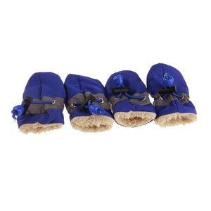 4pcs Antiskid Puppy Shoes Soft-soled Pet Dog Shoes Waterproof Small Dog Prewalkers Soft Pet Products Supplies Pet Paw Care New