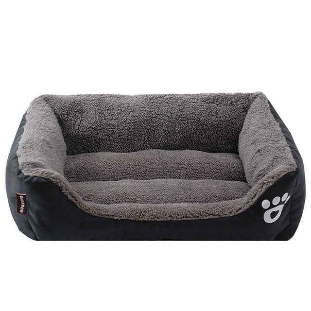 11 candy Colors Pet Sofa Dog Beds Waterproof Bottom Soft Cotton Velveteen Warm Cat Bed House S-3XL