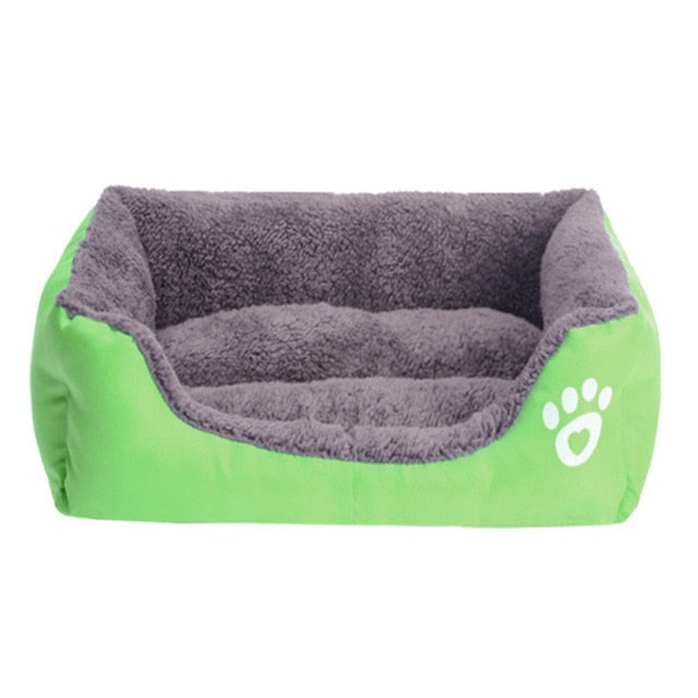 11 candy Colors Pet Sofa Dog Beds Waterproof Bottom Soft Cotton Velveteen Warm Cat Bed House S-3XL