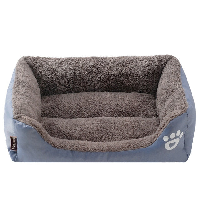 11 candy Colors Pet Sofa Dog Beds Waterproof Bottom Soft Cotton Velveteen Warm Cat Bed House S-3XL