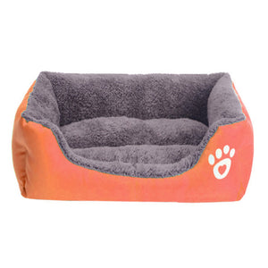 11 candy Colors Pet Sofa Dog Beds Waterproof Bottom Soft Cotton Velveteen Warm Cat Bed House S-3XL