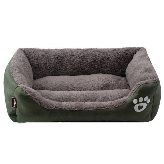 11 candy Colors Pet Sofa Dog Beds Waterproof Bottom Soft Cotton Velveteen Warm Cat Bed House S-3XL