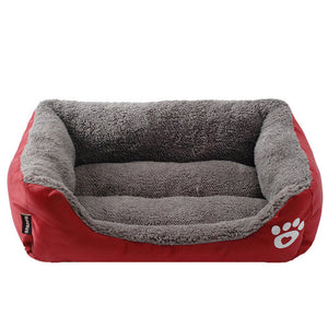 11 candy Colors Pet Sofa Dog Beds Waterproof Bottom Soft Cotton Velveteen Warm Cat Bed House S-3XL