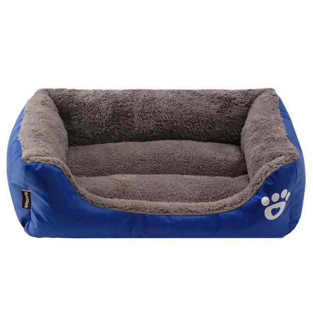 11 candy Colors Pet Sofa Dog Beds Waterproof Bottom Soft Cotton Velveteen Warm Cat Bed House S-3XL