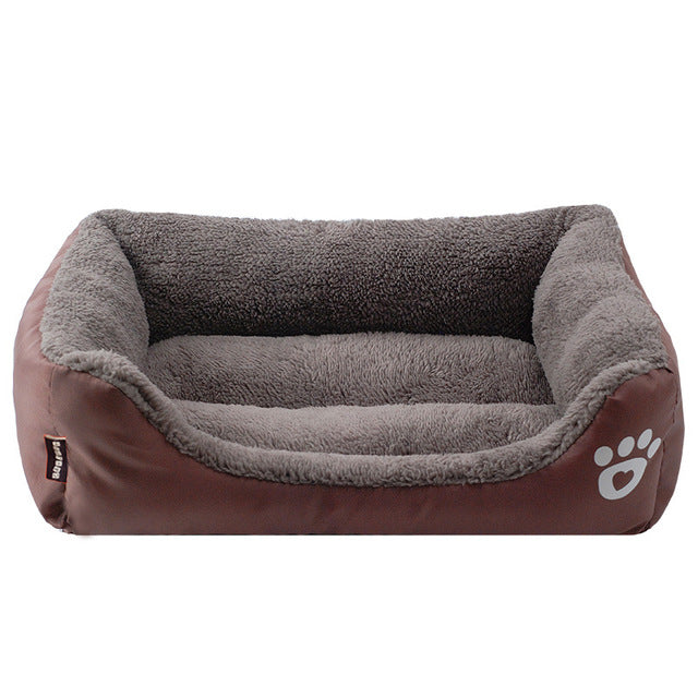 11 candy Colors Pet Sofa Dog Beds Waterproof Bottom Soft Cotton Velveteen Warm Cat Bed House S-3XL