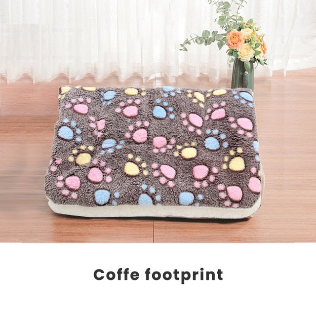 S/M/L/XL/XXL/XXXL Thickened Pet Soft Fleece Pad Blanket Bed Mat For Puppy Dog Cat Sofa Cushion Home Washable Rug Keep Warm