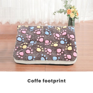 S/M/L/XL/XXL/XXXL Thickened Pet Soft Fleece Pad Blanket Bed Mat For Puppy Dog Cat Sofa Cushion Home Washable Rug Keep Warm