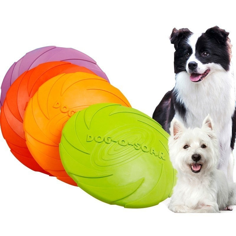 Eco-friendly Pet Product Natural Rubber Material Pet Dog Toy Flying Disc For Dog Training Randomly Sent BEWX .